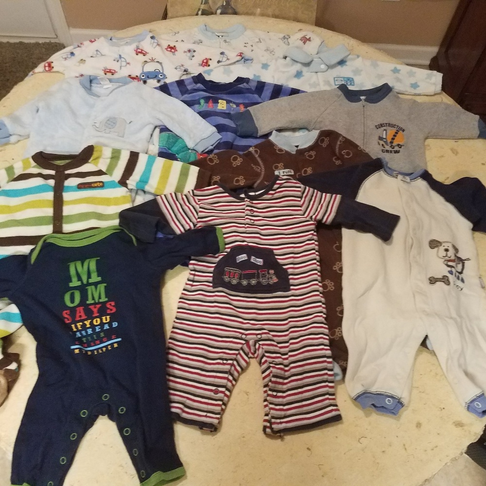 Lot of boys sleepers and onsies